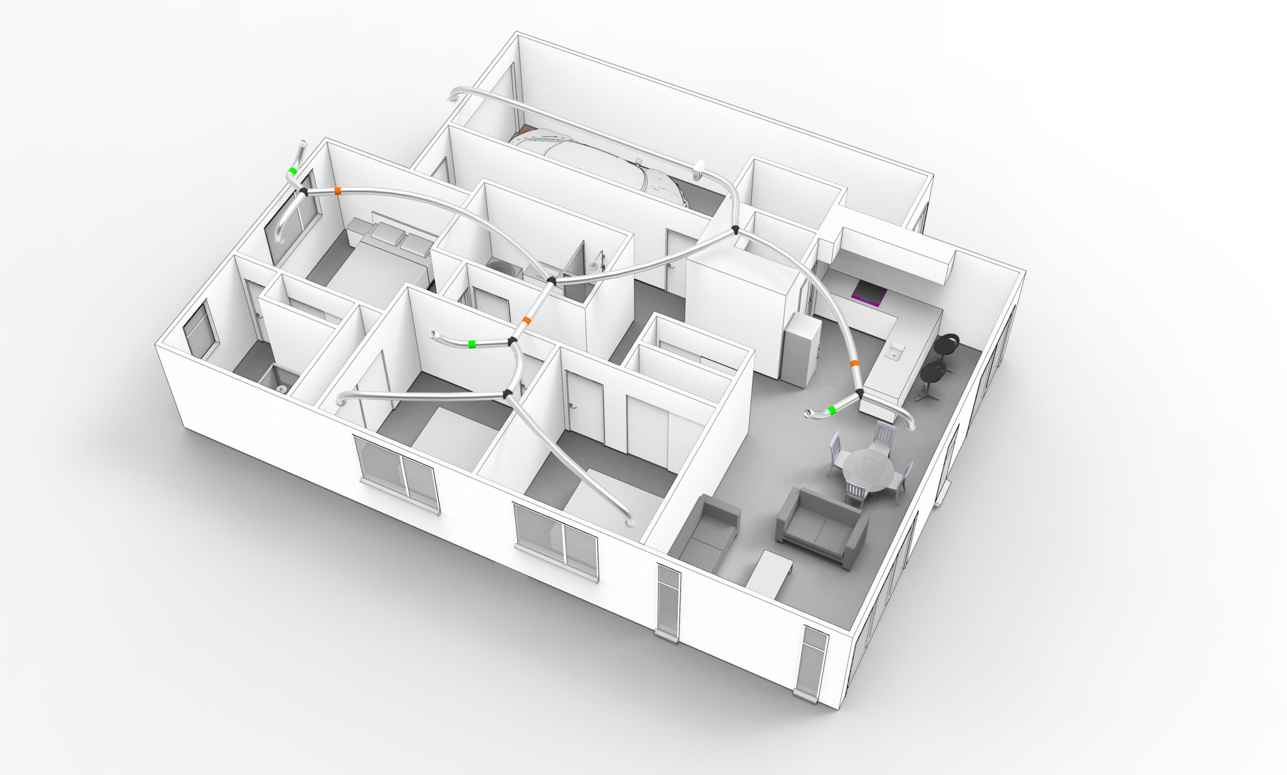 Typical 3 bedroom house layout